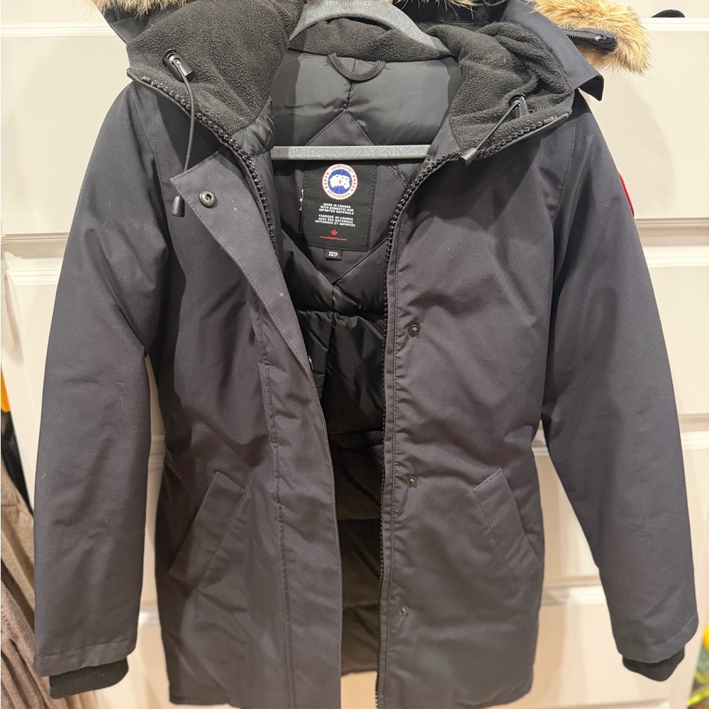 Canada Goose Charcoal Parka with Fur Hood